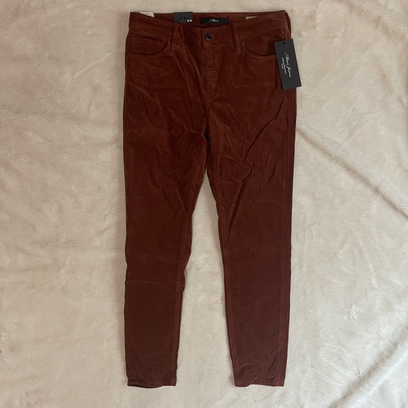 Mavi Tess Rust Corduroy Skinny Pant - Picture 1 of 3